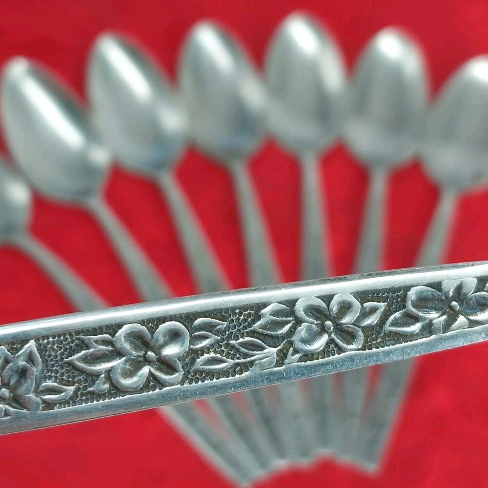 8X Tbsp La Spana Stanley Roberts Stainless MCM Table Spoons Flatware